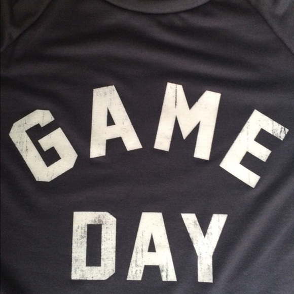 ‘Game Day' Navy Blue Crewneck Top - Picture 2 of 4